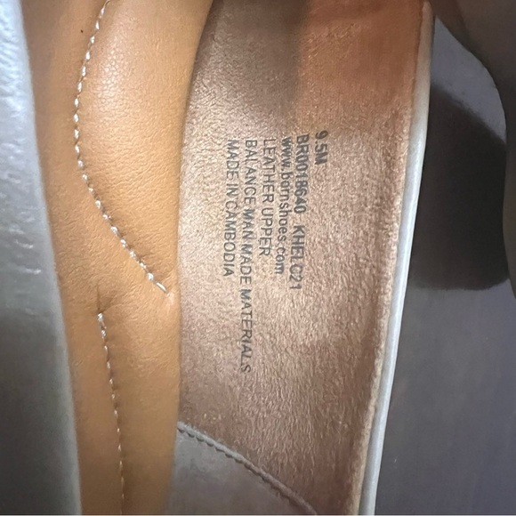 Born Beca Leather Upper Rubber Outsole Beige Ballet Flat Size 9.5 GUC - Picture 6 of 6